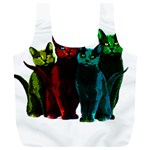 Cats Full Print Recycle Bags (L)  Front