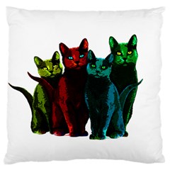 Cats Standard Flano Cushion Case (two Sides) by Valentinaart