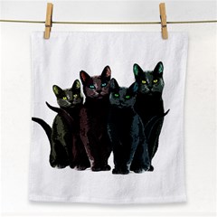 Cats Face Towel by Valentinaart