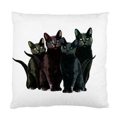 Cats Standard Cushion Case (one Side) by Valentinaart