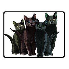 Cats Fleece Blanket (small) by Valentinaart