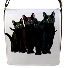 Cats Flap Messenger Bag (s) by Valentinaart