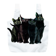 Cats Full Print Recycle Bags (l)  by Valentinaart