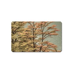 Landscape Scene Colored Trees At Glacier Lake  Patagonia Argentina Magnet (name Card) by dflcprints