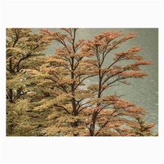 Landscape Scene Colored Trees At Glacier Lake  Patagonia Argentina Large Glasses Cloth (2-side) by dflcprints