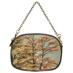 Landscape Scene Colored Trees At Glacier Lake  Patagonia Argentina Chain Purses (one Side)  by dflcprints