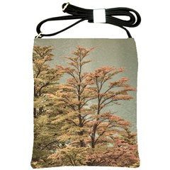 Landscape Scene Colored Trees At Glacier Lake  Patagonia Argentina Shoulder Sling Bags by dflcprints