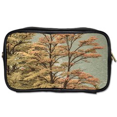 Landscape Scene Colored Trees At Glacier Lake  Patagonia Argentina Toiletries Bags by dflcprints