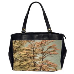 Landscape Scene Colored Trees At Glacier Lake  Patagonia Argentina Office Handbags (2 Sides)  by dflcprints