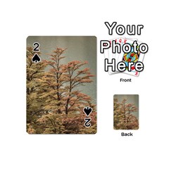 Landscape Scene Colored Trees At Glacier Lake  Patagonia Argentina Playing Cards 54 (mini)  by dflcprints