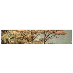 Landscape Scene Colored Trees At Glacier Lake  Patagonia Argentina Flano Scarf (small)  by dflcprints