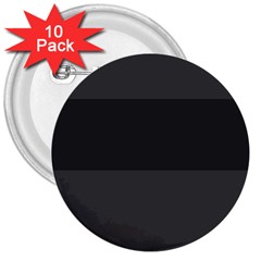 Gray And Black Thick Stripes 3  Buttons (10 Pack)  by digitaldivadesigns