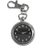 Gray and Black Thick Stripes Key Chain Watches Front