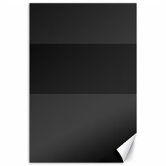 Gray And Black Thick Stripes Canvas 24  X 36  by digitaldivadesigns