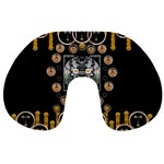 Foxy Panda Lady With Bat And Hat In The Forest Travel Neck Pillows Front