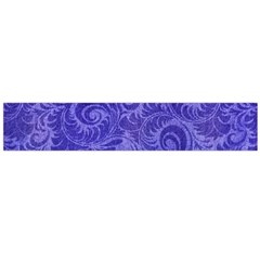 Vibrant Blue Romantic Flower Pattern Flano Scarf (large) by Ivana