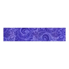 Vibrant Blue Romantic Flower Pattern Velvet Scrunchie