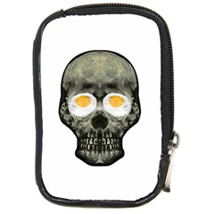 Skull With Fried Egg Eyes Compact Camera Cases by dflcprints