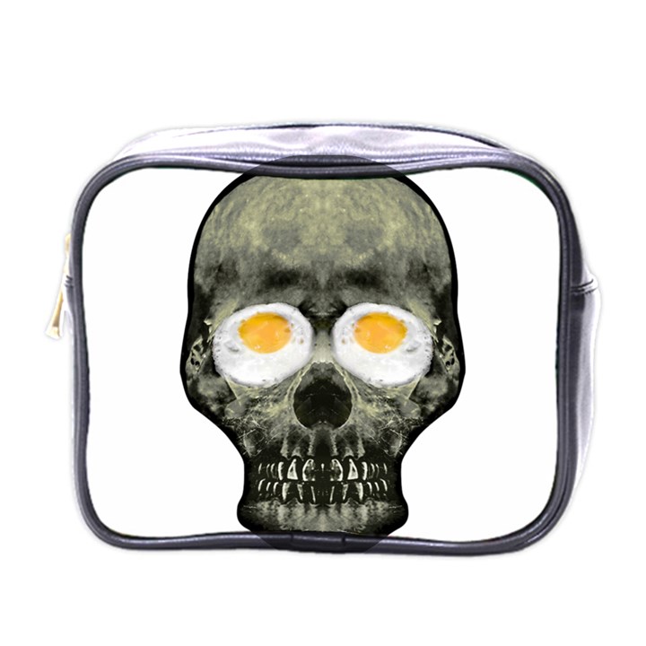 Skull With Fried Egg Eyes Mini Toiletries Bags