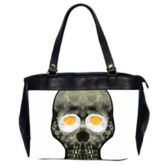 Skull With Fried Egg Eyes Office Handbags (2 Sides)  by dflcprints