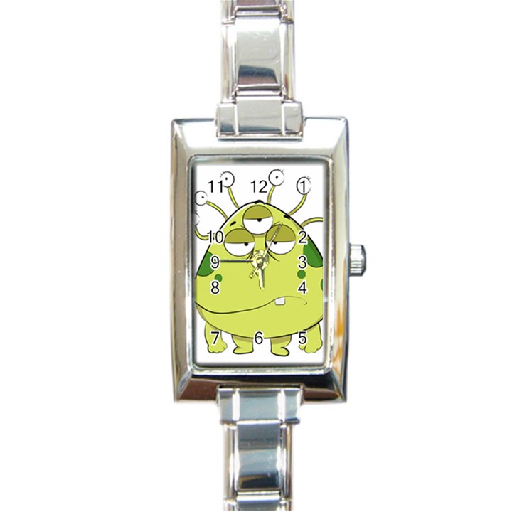 The Most Ugly Alien Ever Rectangle Italian Charm Watch