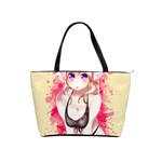 Blonde Hair Bikini Furry Girl Shoulder Handbags Front