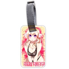 Blonde Hair Bikini Furry Girl Luggage Tags (two Sides) by Catifornia