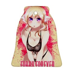 Blonde Hair Bikini Furry Girl Bell Ornament (two Sides)