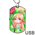 Happy Mother s Day Furry Girl Dog Tag USB Flash (One Side) Front