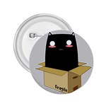 Black Cat in a Box 2.25  Buttons Front