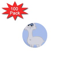 Grumpy Persian Cat Llama 1  Mini Buttons (100 Pack)  by Catifornia