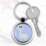 Grumpy Persian Cat Llama Key Chains (Round)  Front