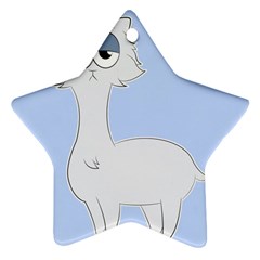 Grumpy Persian Cat Llama Star Ornament (two Sides) by Catifornia