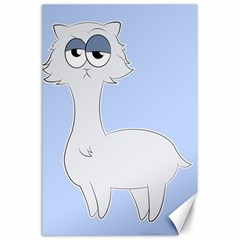 Grumpy Persian Cat Llama Canvas 24  X 36 