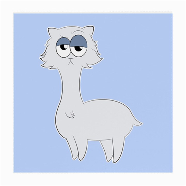 Grumpy Persian Cat Llama Medium Glasses Cloth (2-Side)