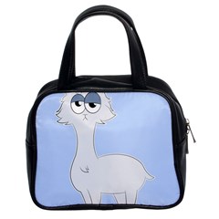 Grumpy Persian Cat Llama Classic Handbags (2 Sides) by Catifornia