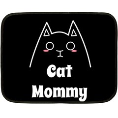 Love My Cat Mommy Fleece Blanket (mini) by Catifornia