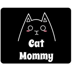 Love My Cat Mommy Fleece Blanket (medium)  by Catifornia