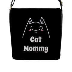 Love My Cat Mommy Flap Messenger Bag (l)  by Catifornia