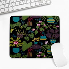 Wreaths Flower Floral Leaf Rose Sunflower Green Yellow Black Large Mousepads by Mariart