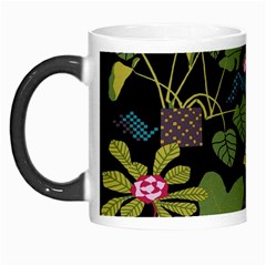 Wreaths Flower Floral Leaf Rose Sunflower Green Yellow Black Morph Mugs by Mariart