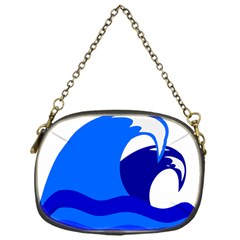 Blue Beach Sea Wave Waves Chevron Water Chain Purses (one Side) 