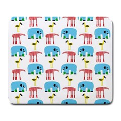 Animals Elephants Giraffes Bird Cranes Swan Large Mousepads by Mariart