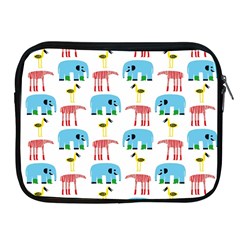 Animals Elephants Giraffes Bird Cranes Swan Apple Ipad 2/3/4 Zipper Cases by Mariart