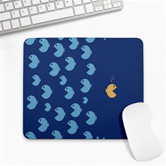 Blue Fish Sea Beach Swim Yellow Predator Water Large Mousepads by Mariart