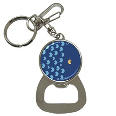 Blue Fish Sea Beach Swim Yellow Predator Water Button Necklaces