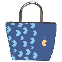 Blue Fish Sea Beach Swim Yellow Predator Water Bucket Bags