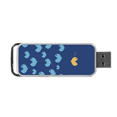 Blue Fish Sea Beach Swim Yellow Predator Water Portable Usb Flash (one Side) by Mariart