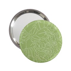 Blender Greenery Leaf Green 2 25  Handbag Mirrors