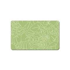 Blender Greenery Leaf Green Magnet (name Card) by Mariart